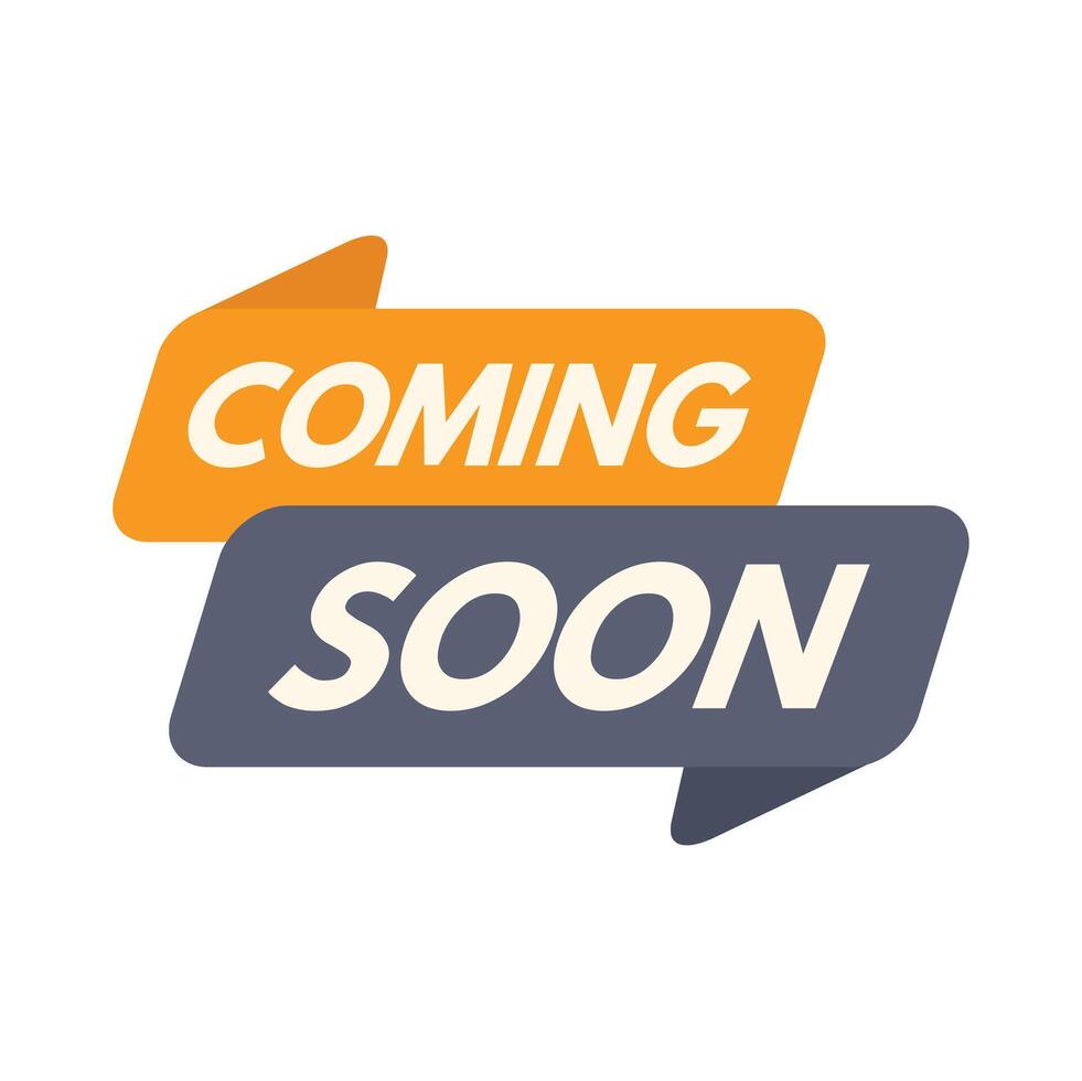 Coming soon banner showing new product launch or shop opening vector