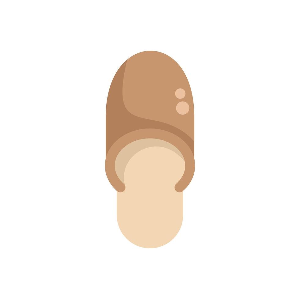 Brown slippers providing comfort and relaxation at home vector