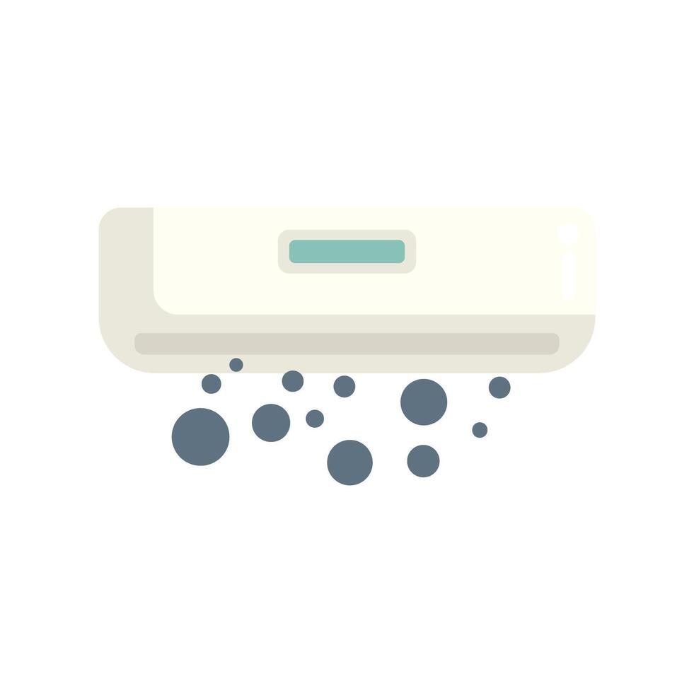 Air conditioner blowing out dust particles vector
