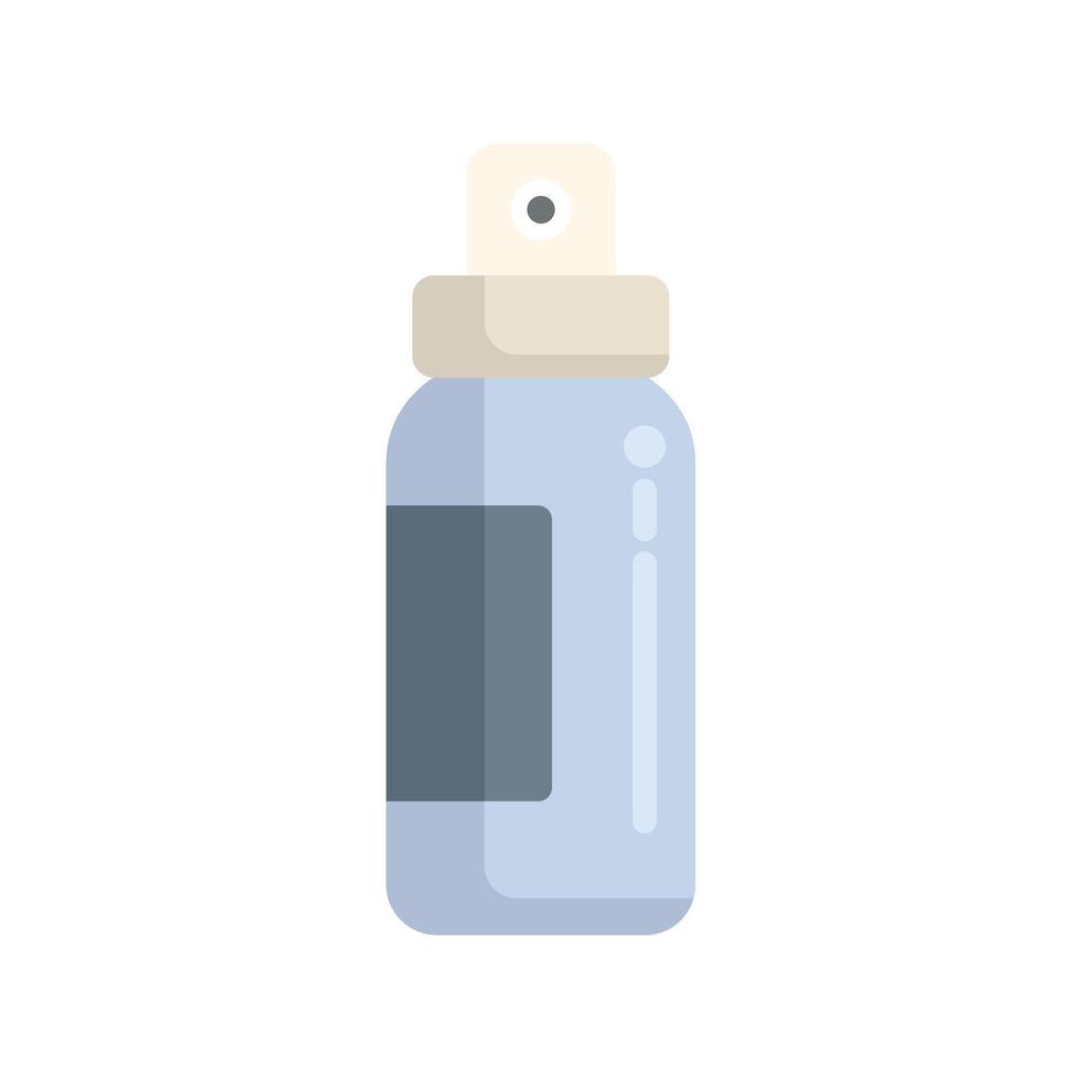 Spray bottle with blank label dispensing liquid vector