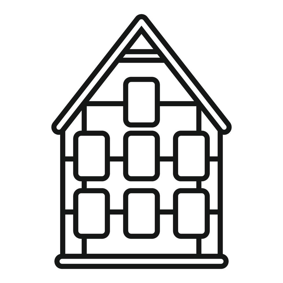 Eco friendly house generating energy using solar panels vector