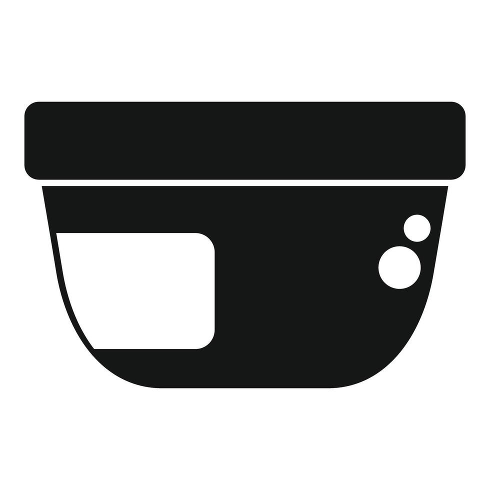 Plastic container with label for sour cream or yogurt packaging vector