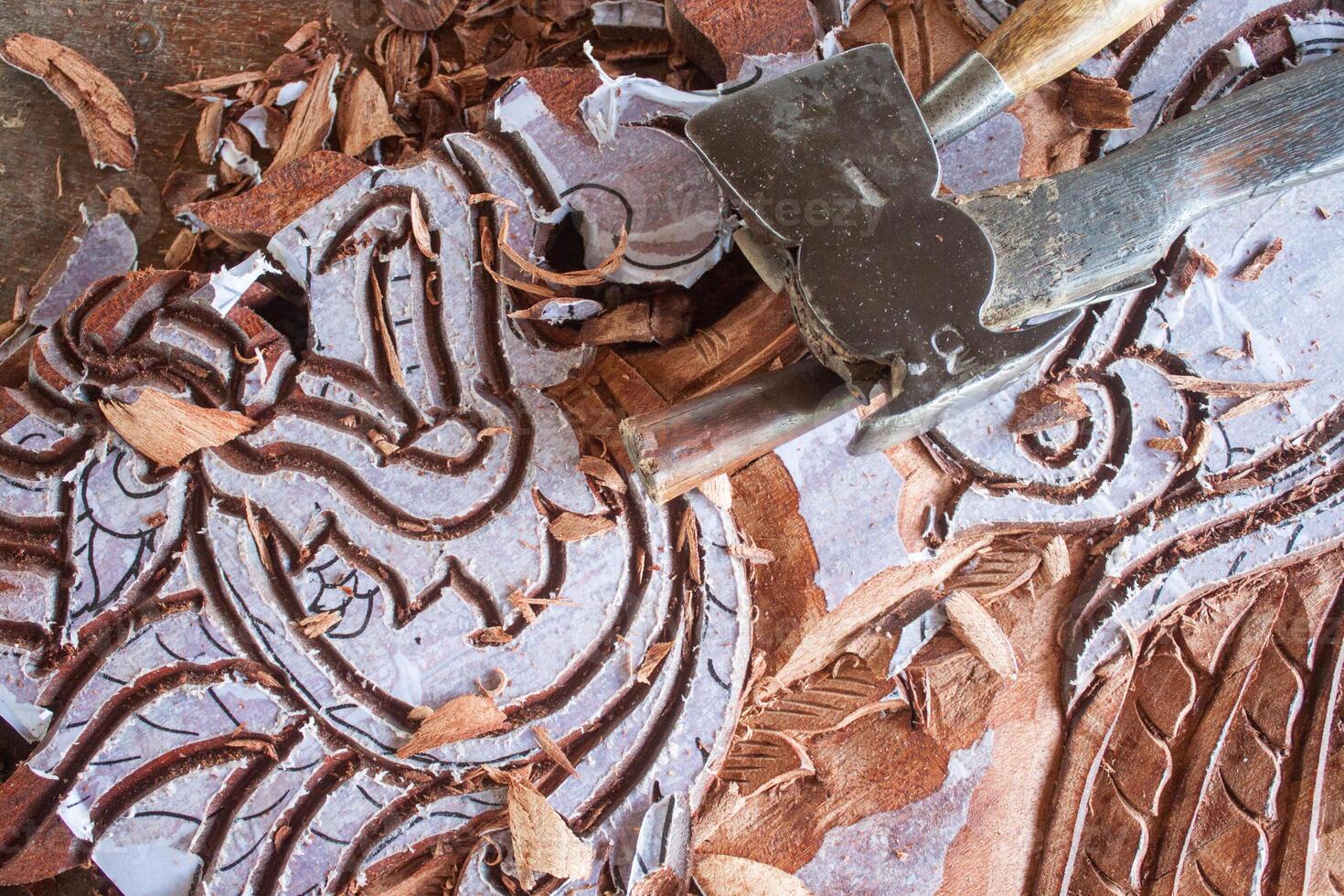 thailand woodcarving homedecor photo