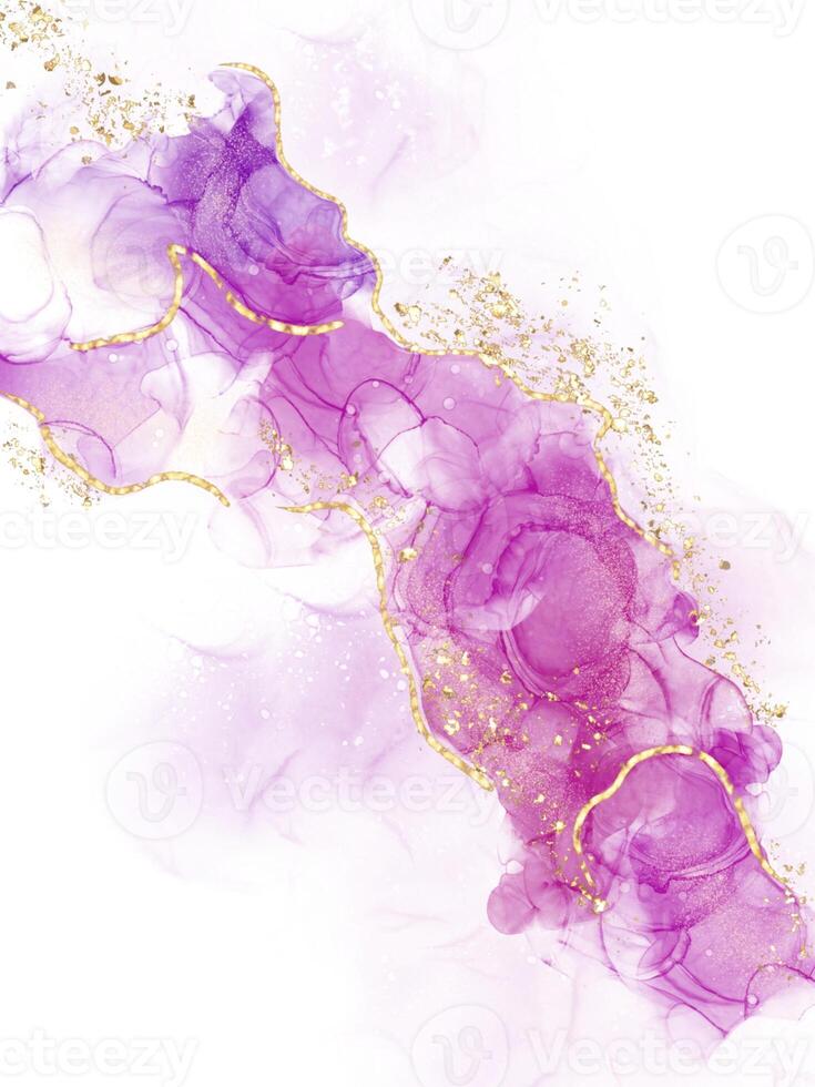 Pink gold alcohol ink texture background photo