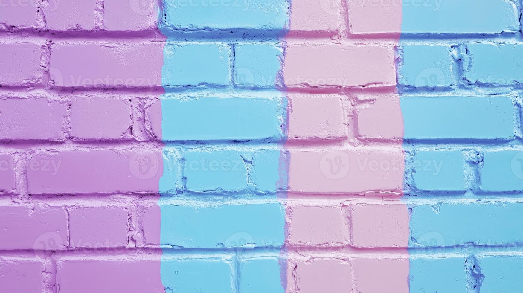 Brick pink pastel wall pattern block stone arrangement rustic light background photo