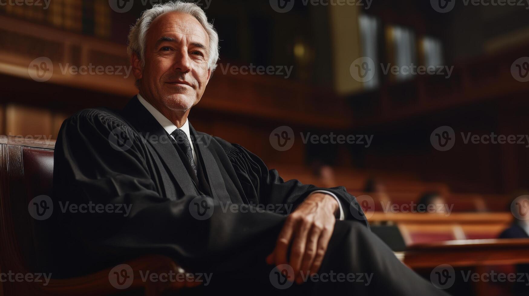 A Confident Judge in His Chamber photo