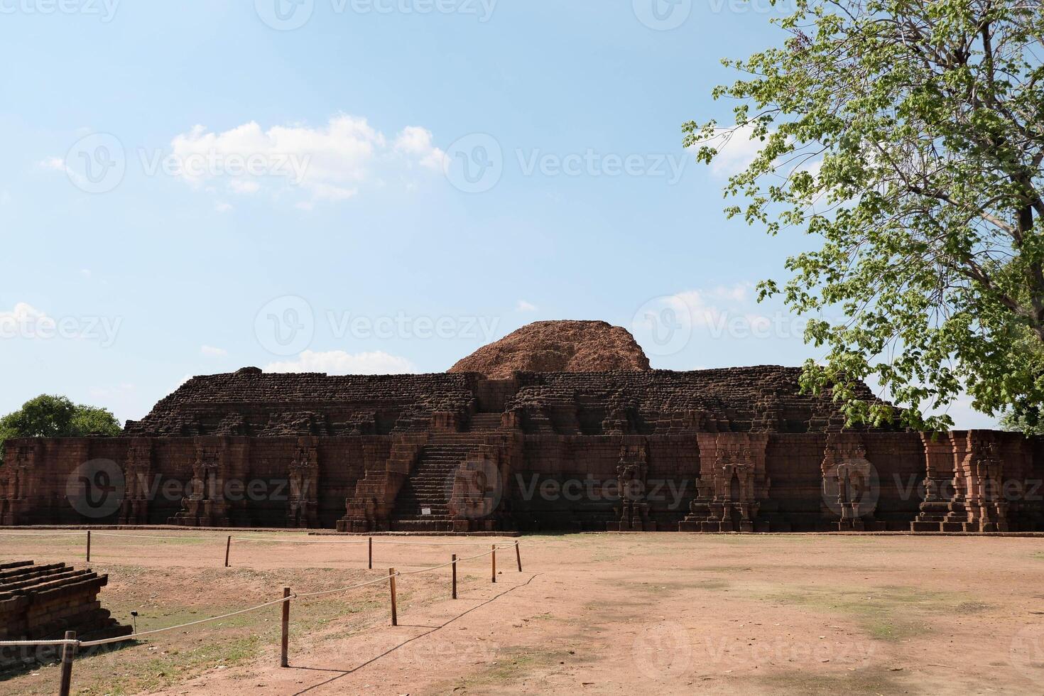Khao Klang Nok in Si Thep historical park It is an architecture in the Dvaravati period in Phetchabun Province, Thailand. photo