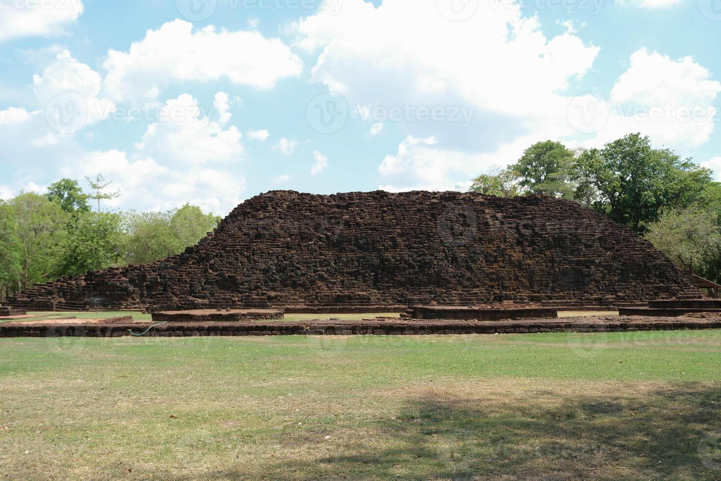 Side of Khao Klang Nai in Si Thep historical park. photo