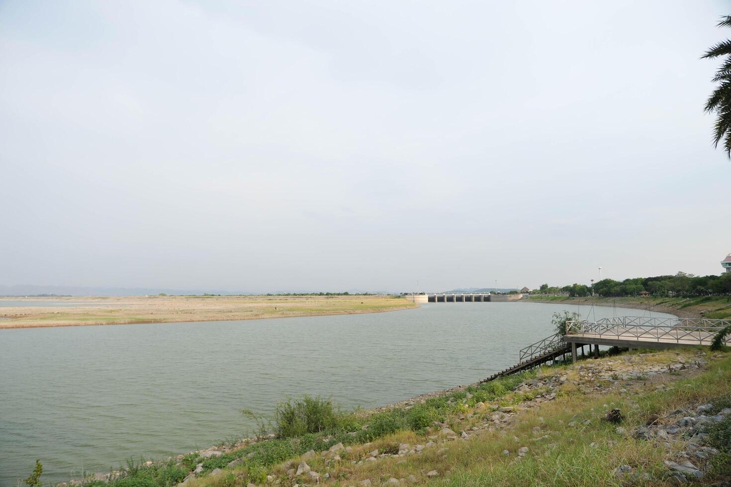 Natire view of Pasakcholasit dam, Lopburi province, Thailand. photo