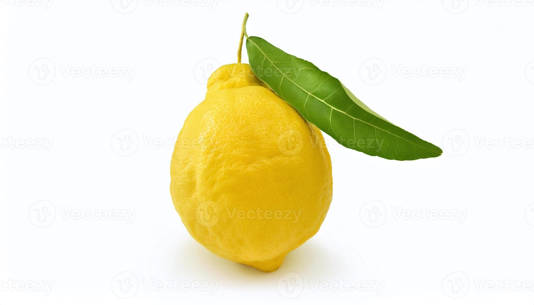 lemon on white background creating a fresh and vibrant visual appeal photo