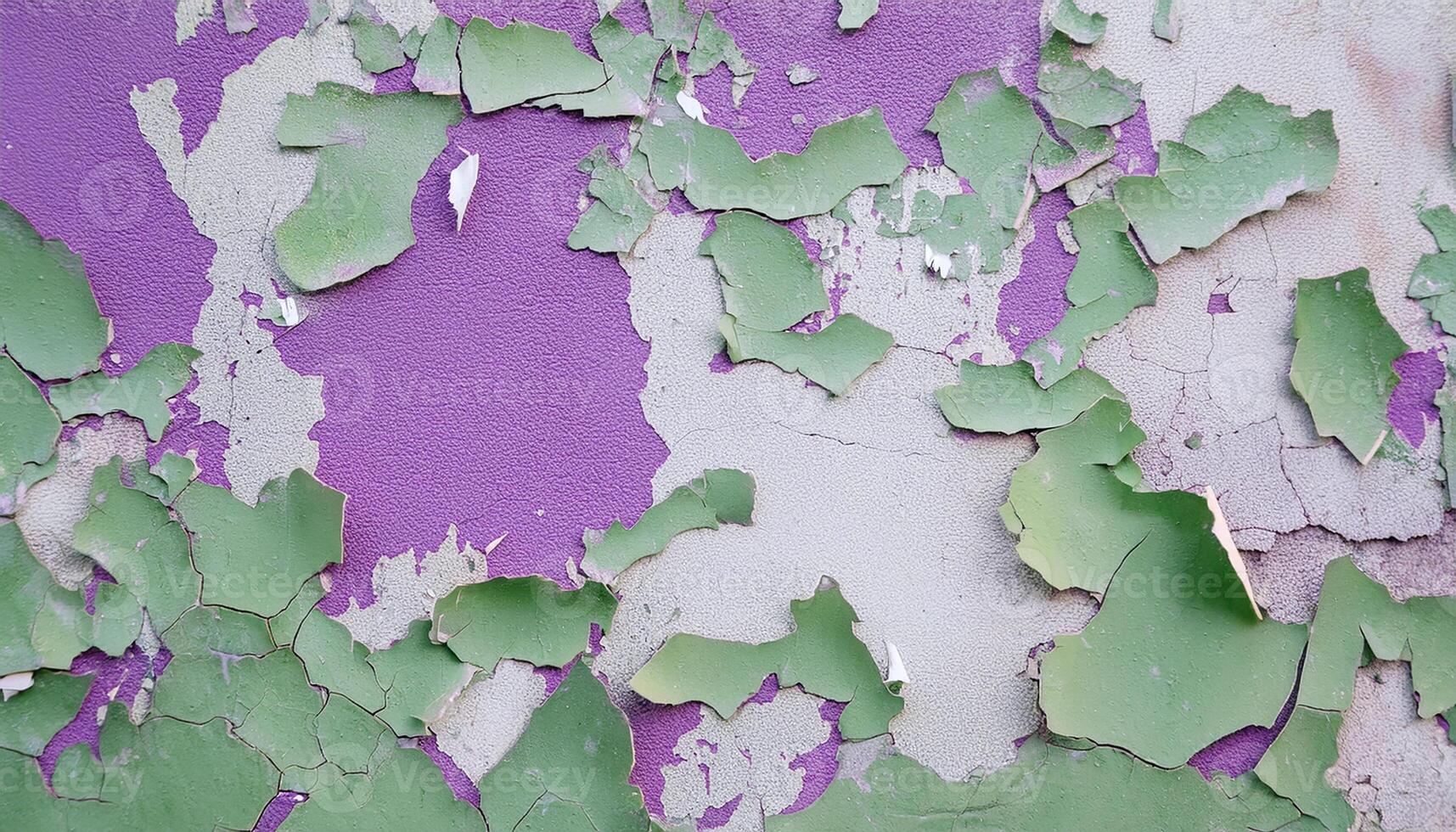 ancient weathered wall texture with cracks and peeling paint photo