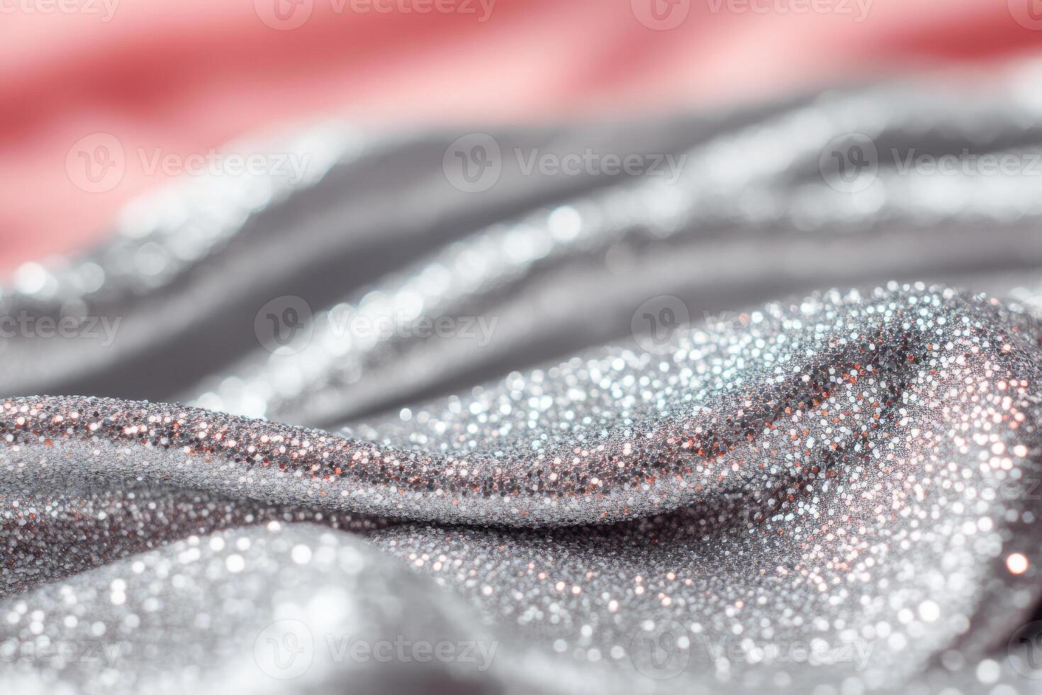 Sparkling glitter fabrics. Shimmering, textured surface photo