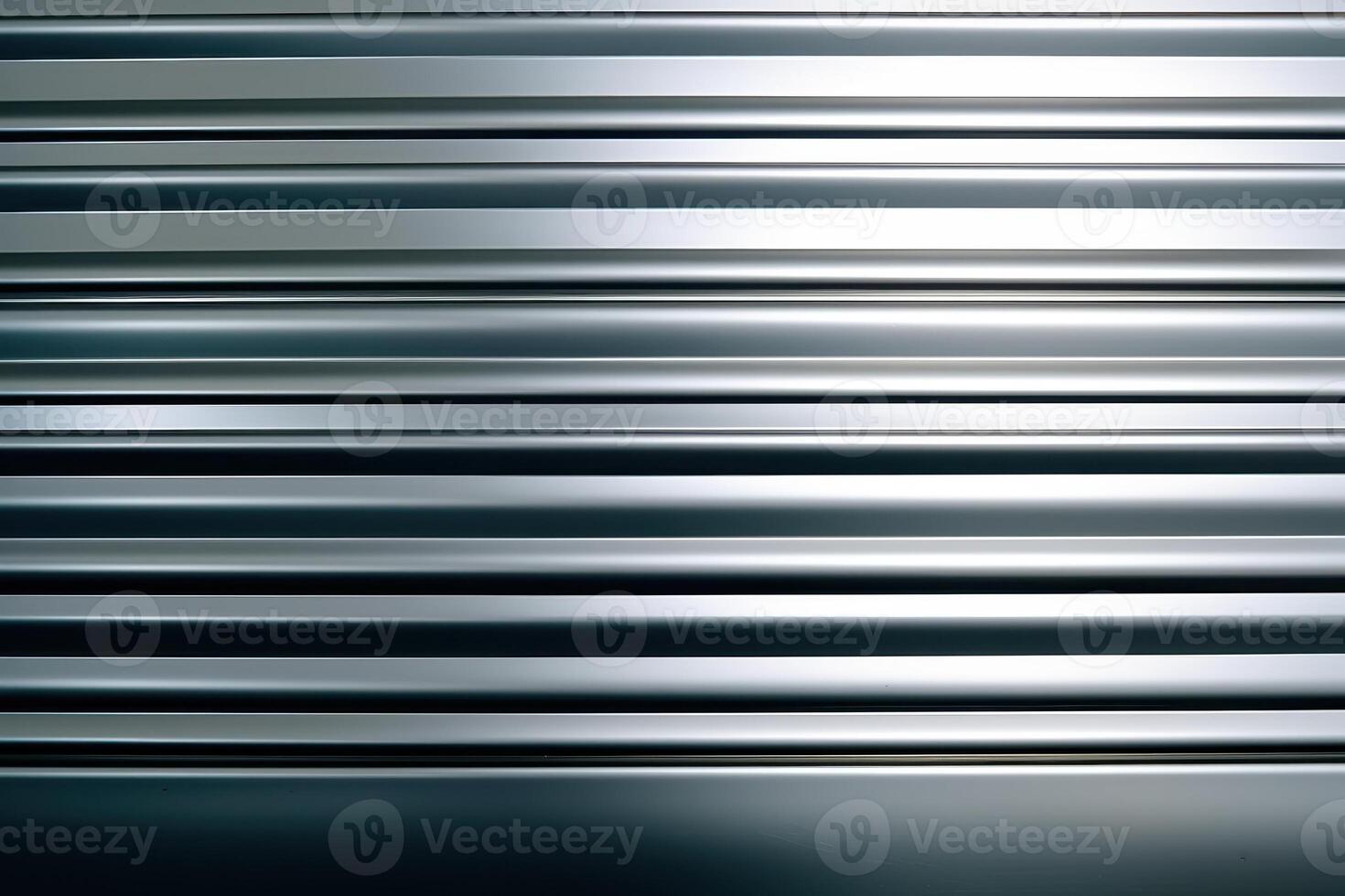 Abstract Silver Metal Texture with Horizontal Stripes photo