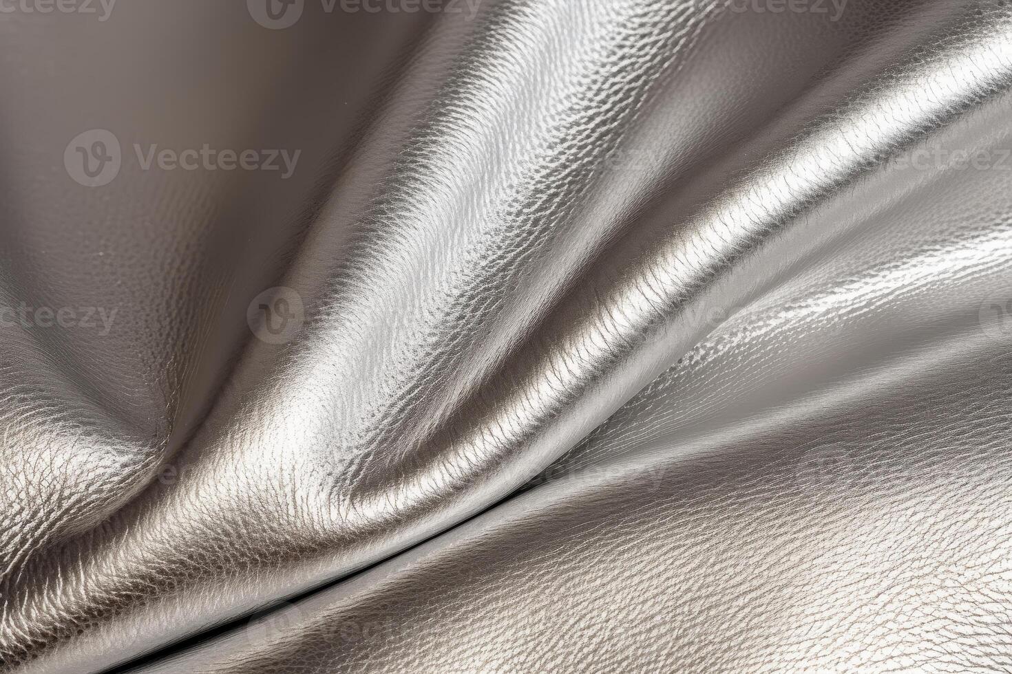 Silver Leather Texture Background Abstract Elegant Smooth Wrinkled photo