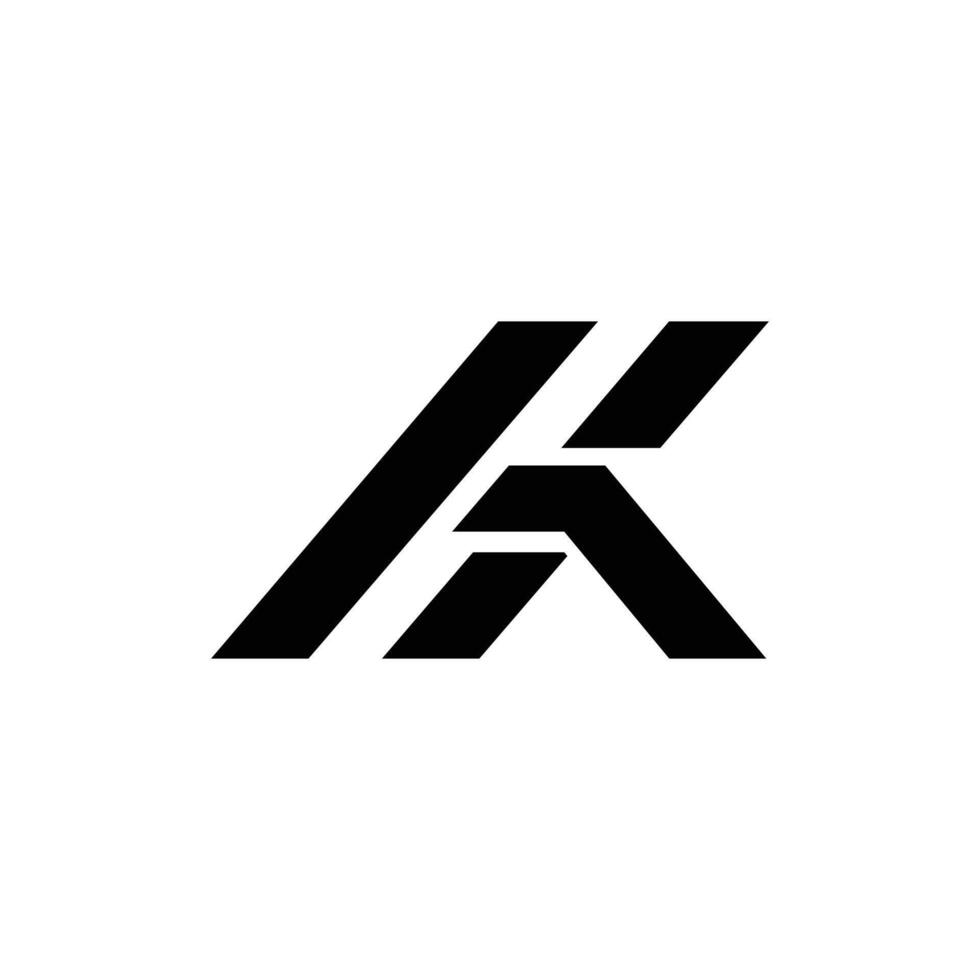 Letter Hk modern initial typography branding logo vector