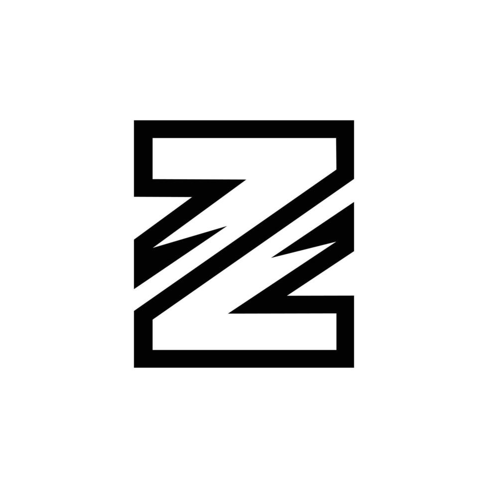 Letter Z modern minimal creative new unique logo idea vector