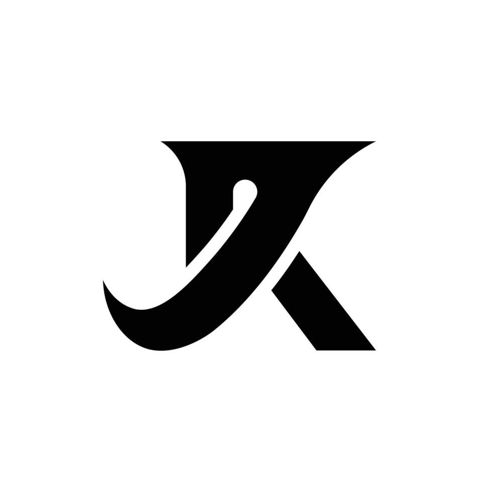 Letter Rk or Kr royal classic typography modern flat logo vector