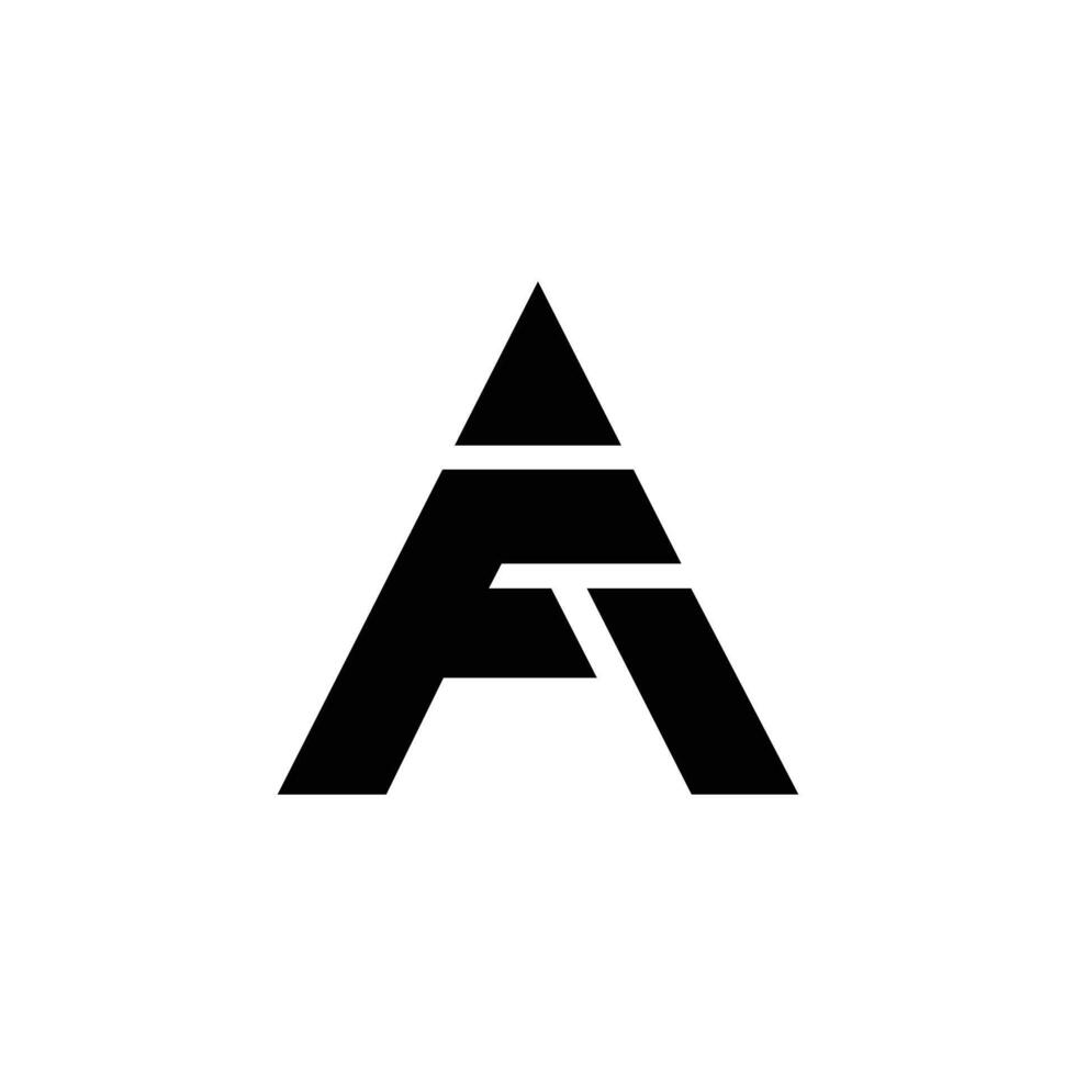 Letter branding Fa or Af modern unique logo concept vector