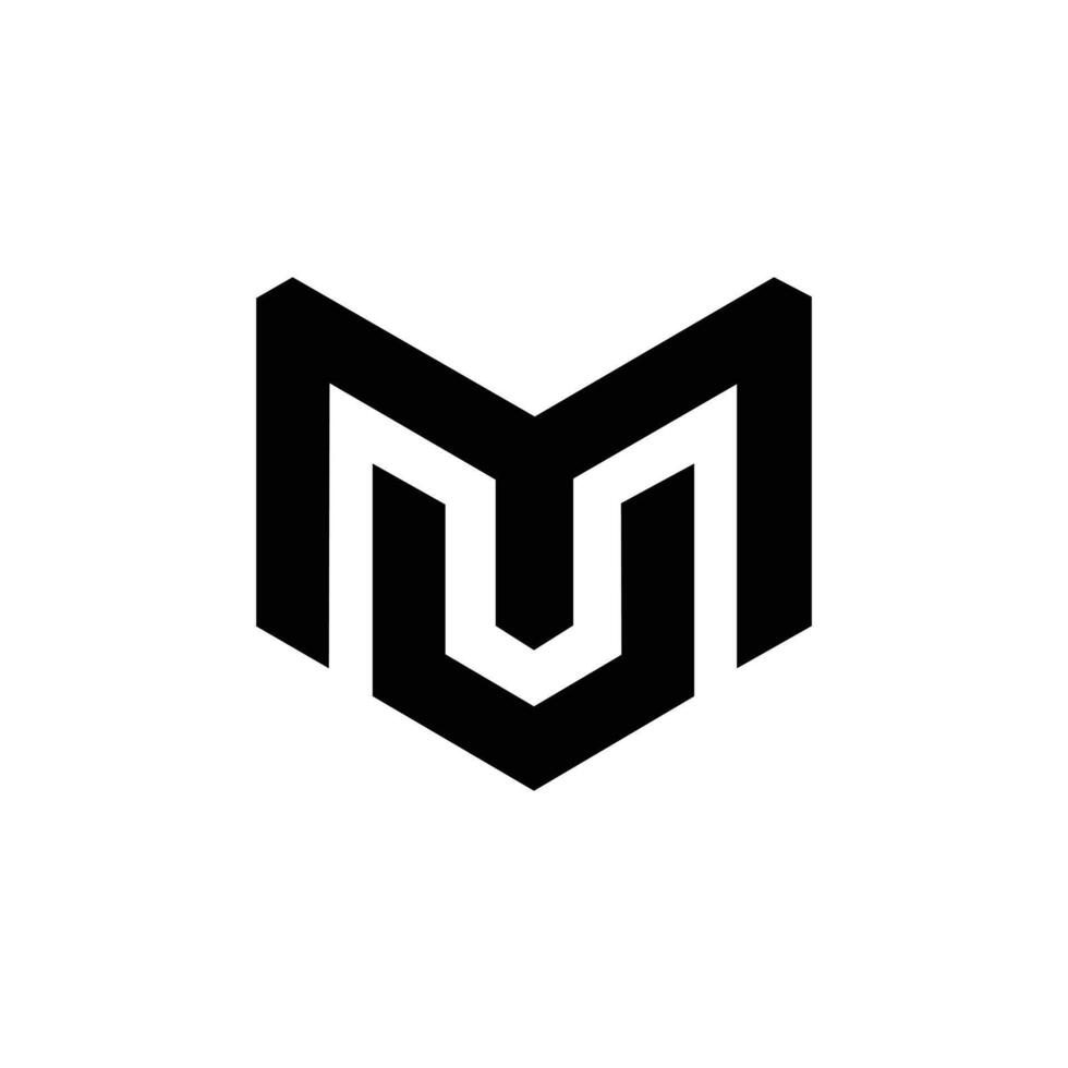 Letter Mv or Vm modern initial new unique typography branding logo vector