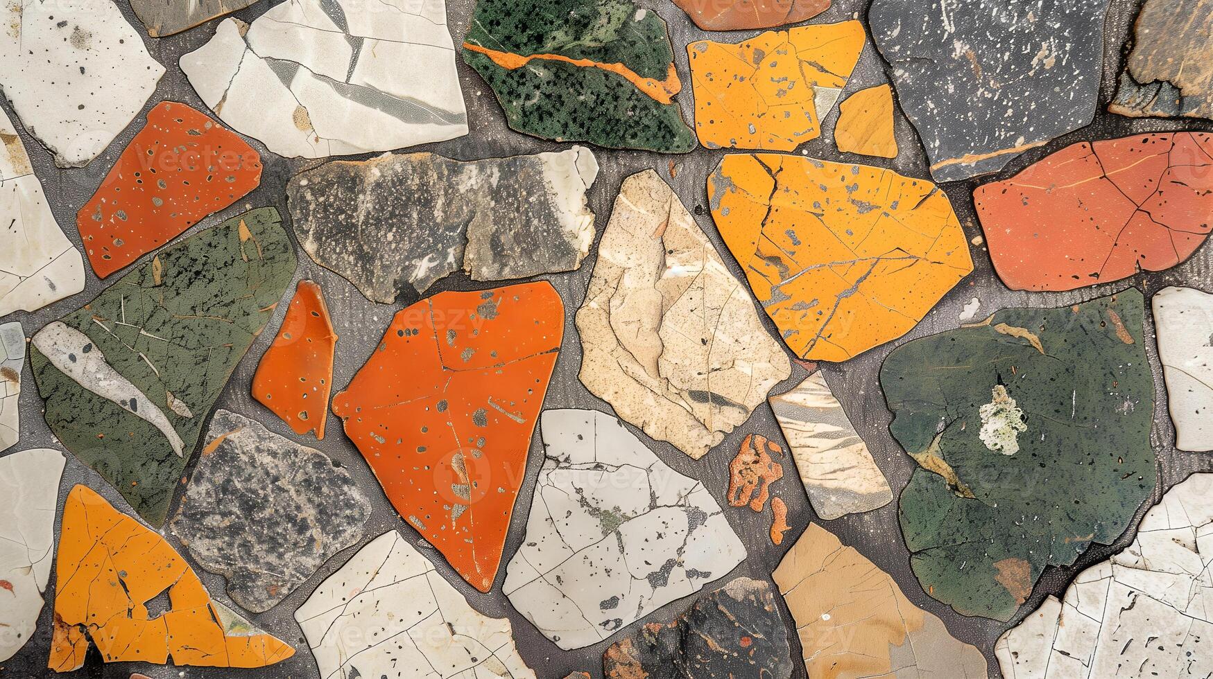 Unique jasper stone texture background featuring various colors and shapes photo