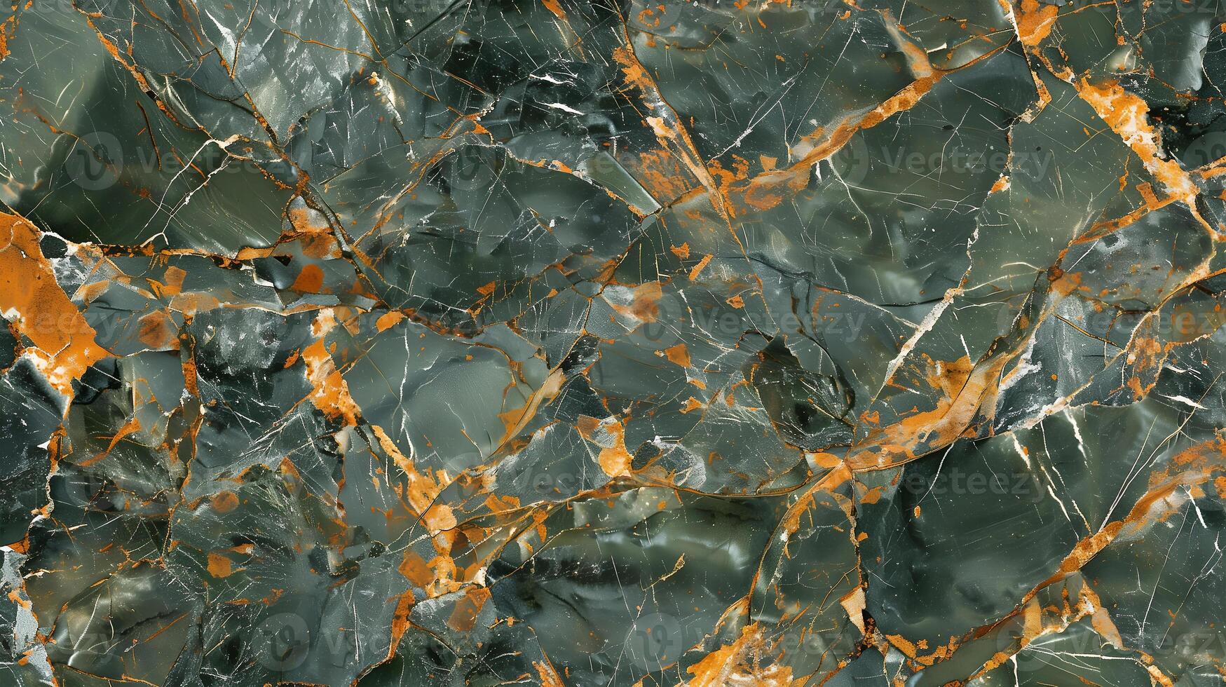 A captivating view of a jasper stone texture reveals rich green and orange patterns photo