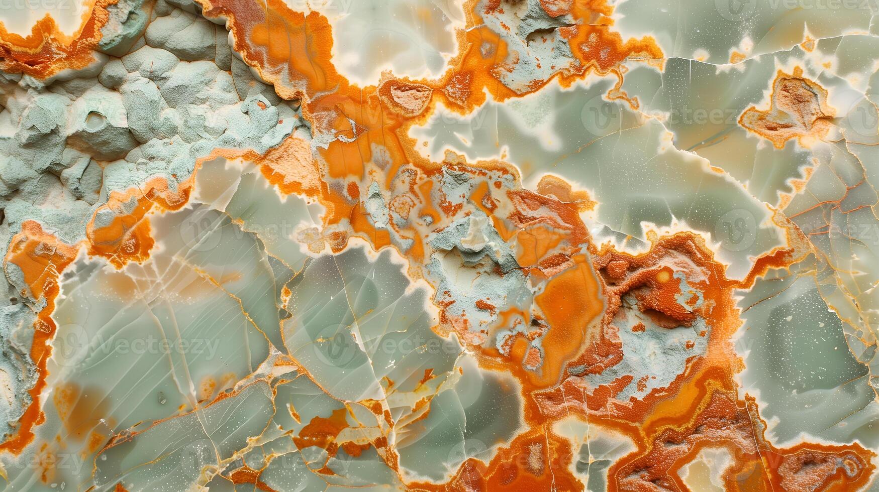 Beautiful Jasper stone texture with stunning orange and green hues in natural abstract patterns photo