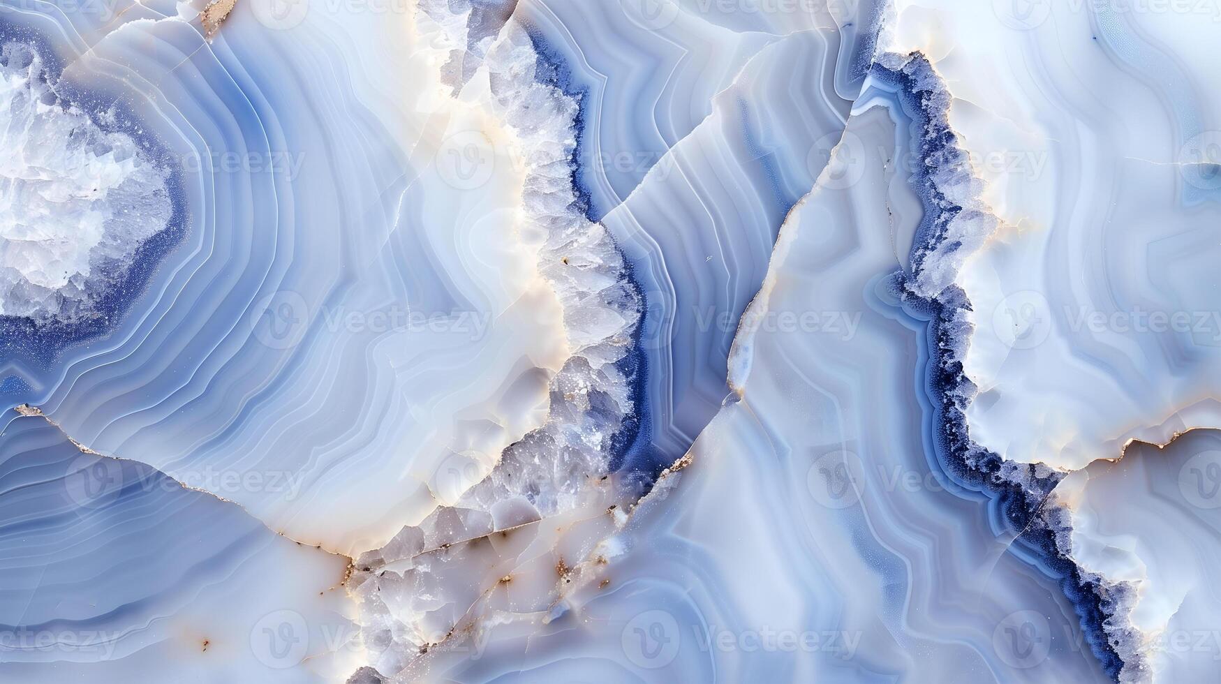 Beautiful marble texture in shades of blue and white featuring natural patterns and swirls photo