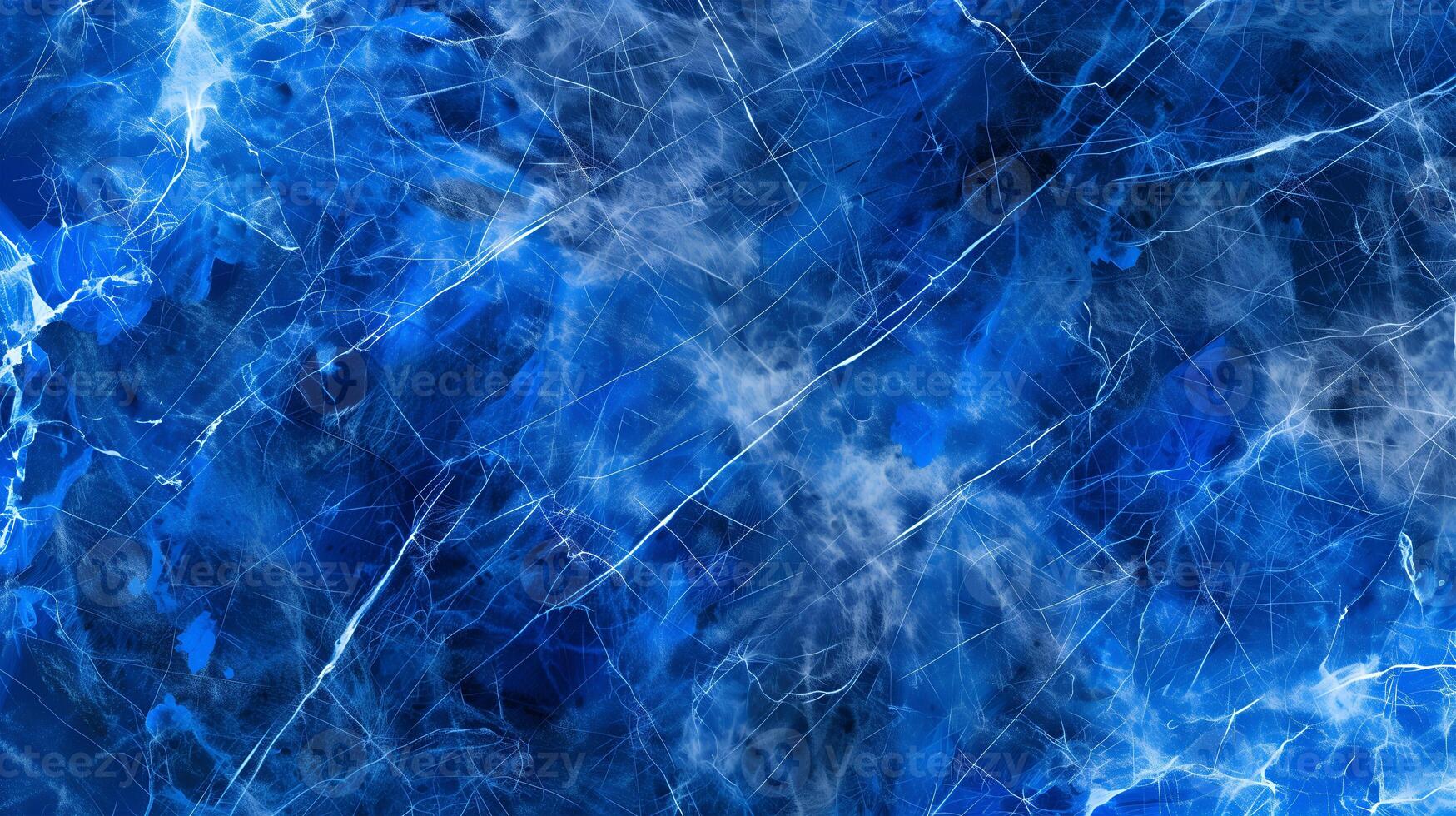 Vibrant blue marble texture background with intricate white veining for design projects photo