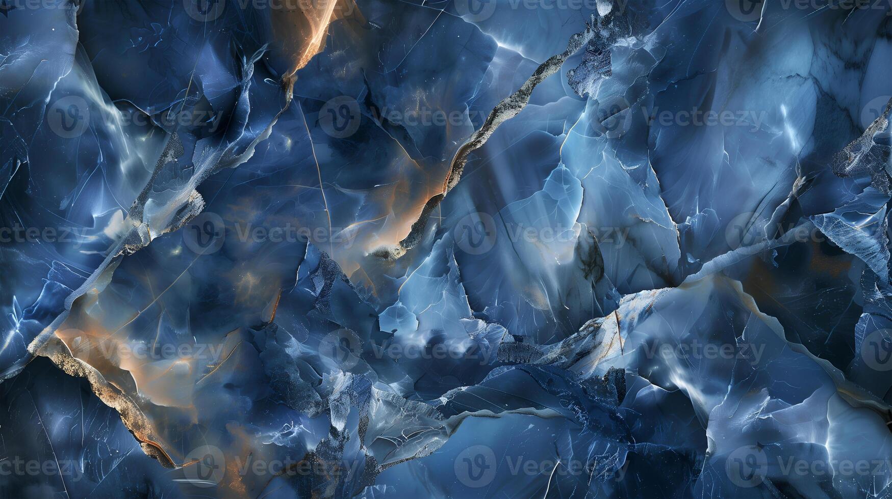 Intricate blue marble texture creating an elegant backdrop for creative design projects photo