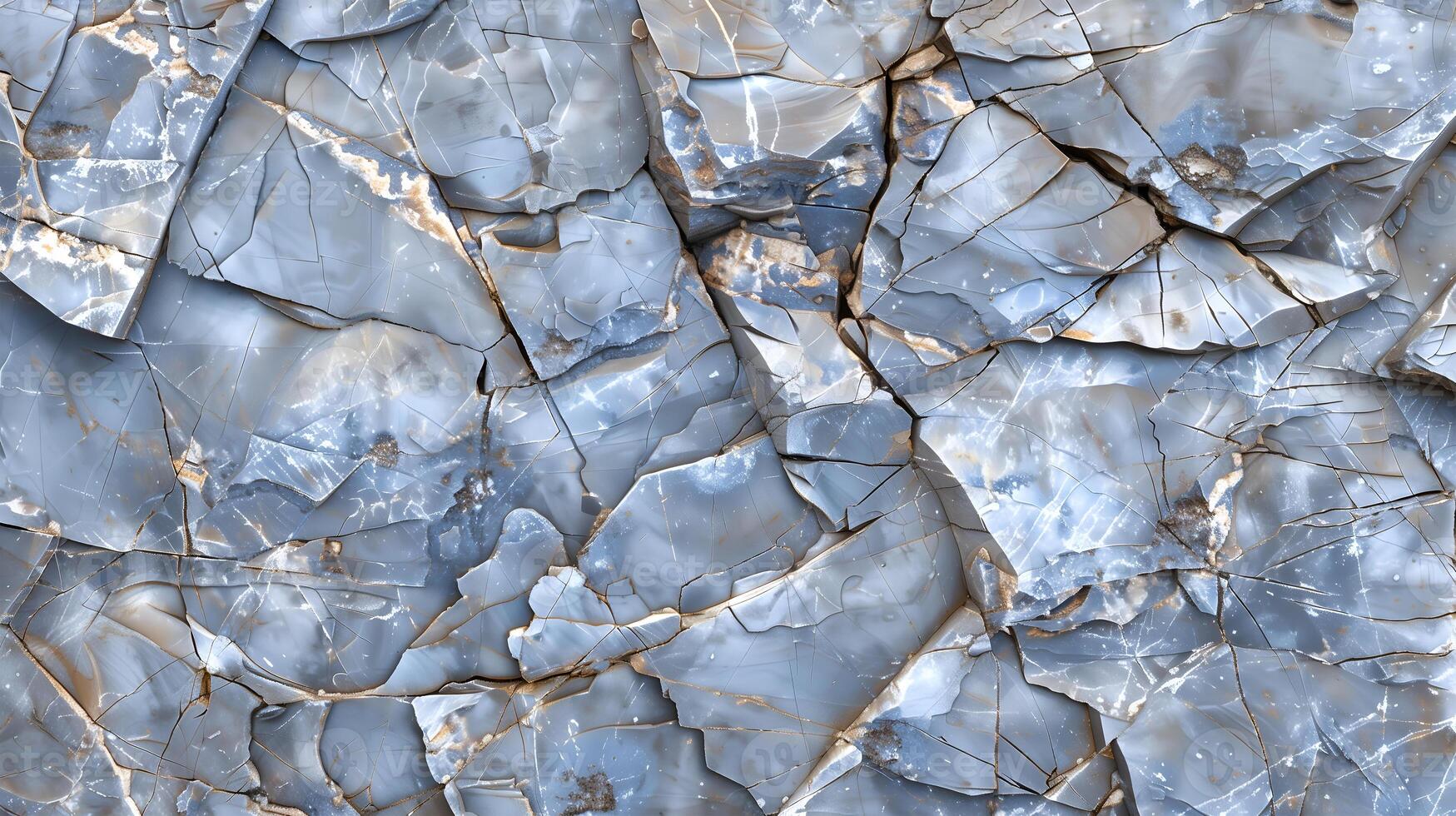 Elegant marble texture background featuring blue and gray tones with natural veining patterns photo