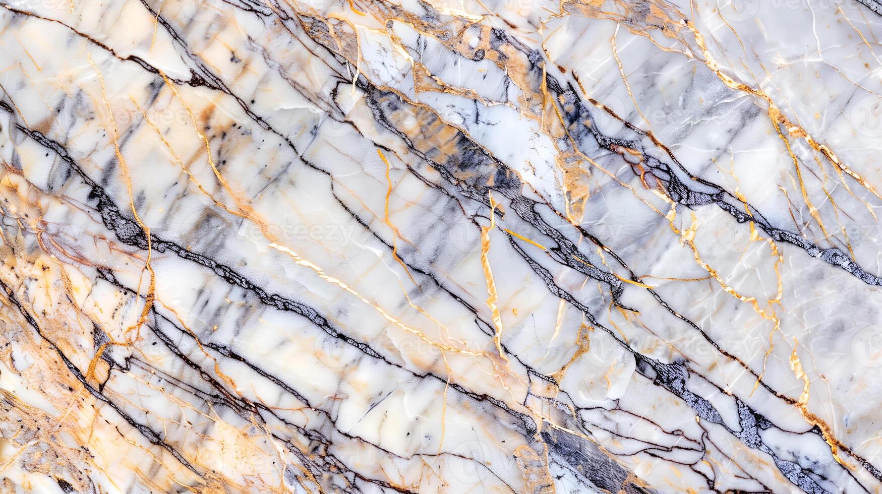 Elegant marble texture with intricate golden and grey patterns for interior design inspiration photo