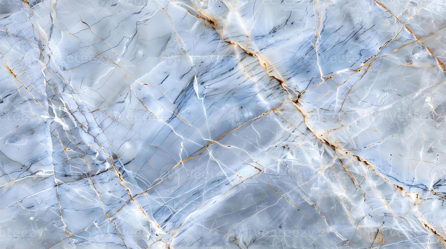 Marble texture background featuring cool blue tones and intricate veining patterns photo