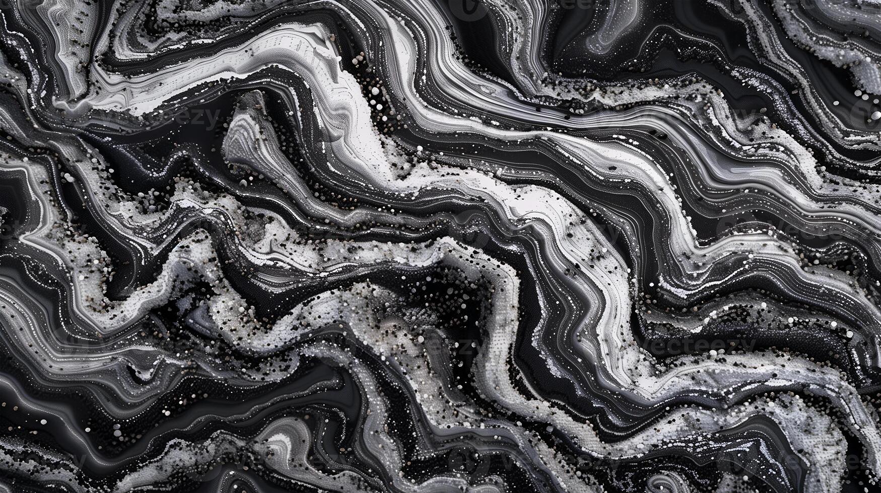 Elegant marble texture featuring swirling black and white patterns for a modern aesthetic photo