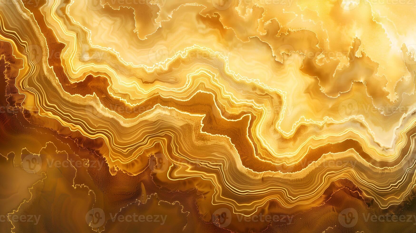 Golden marble texture with intricate waves and patterns creating a warm, inviting atmosphere photo