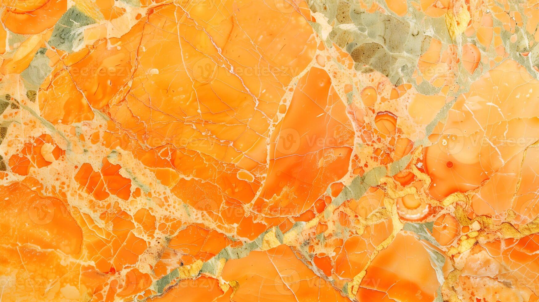 Vibrant orange marble texture background with intricate patterns and natural variations photo