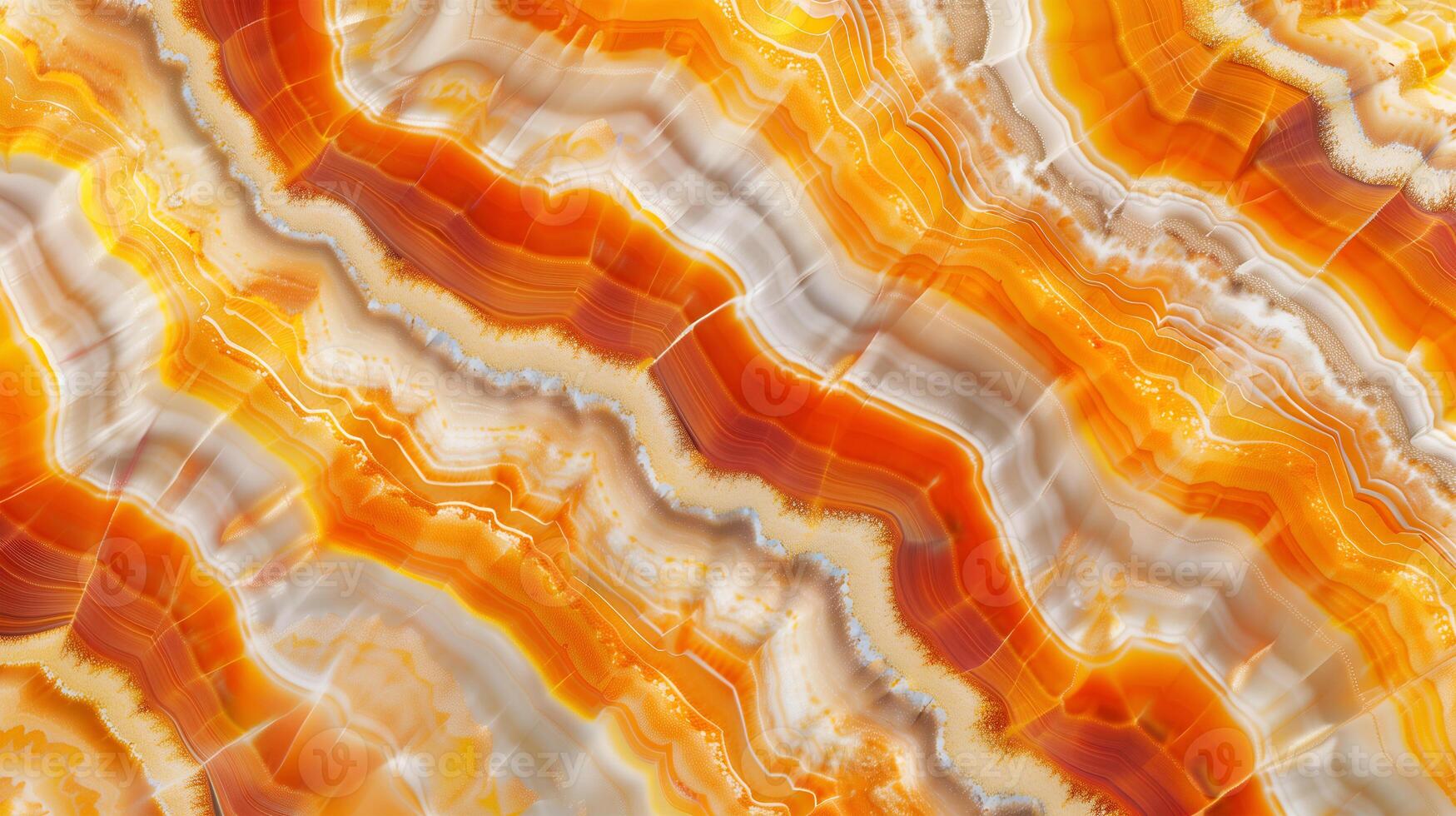 Elegant marble texture with warm orange and cream tones showcasing natural patterns and swirls photo