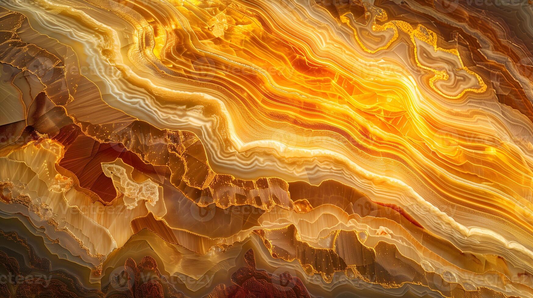 Stunning marble texture with intricate golden and brown patterns creating a warm ambiance photo