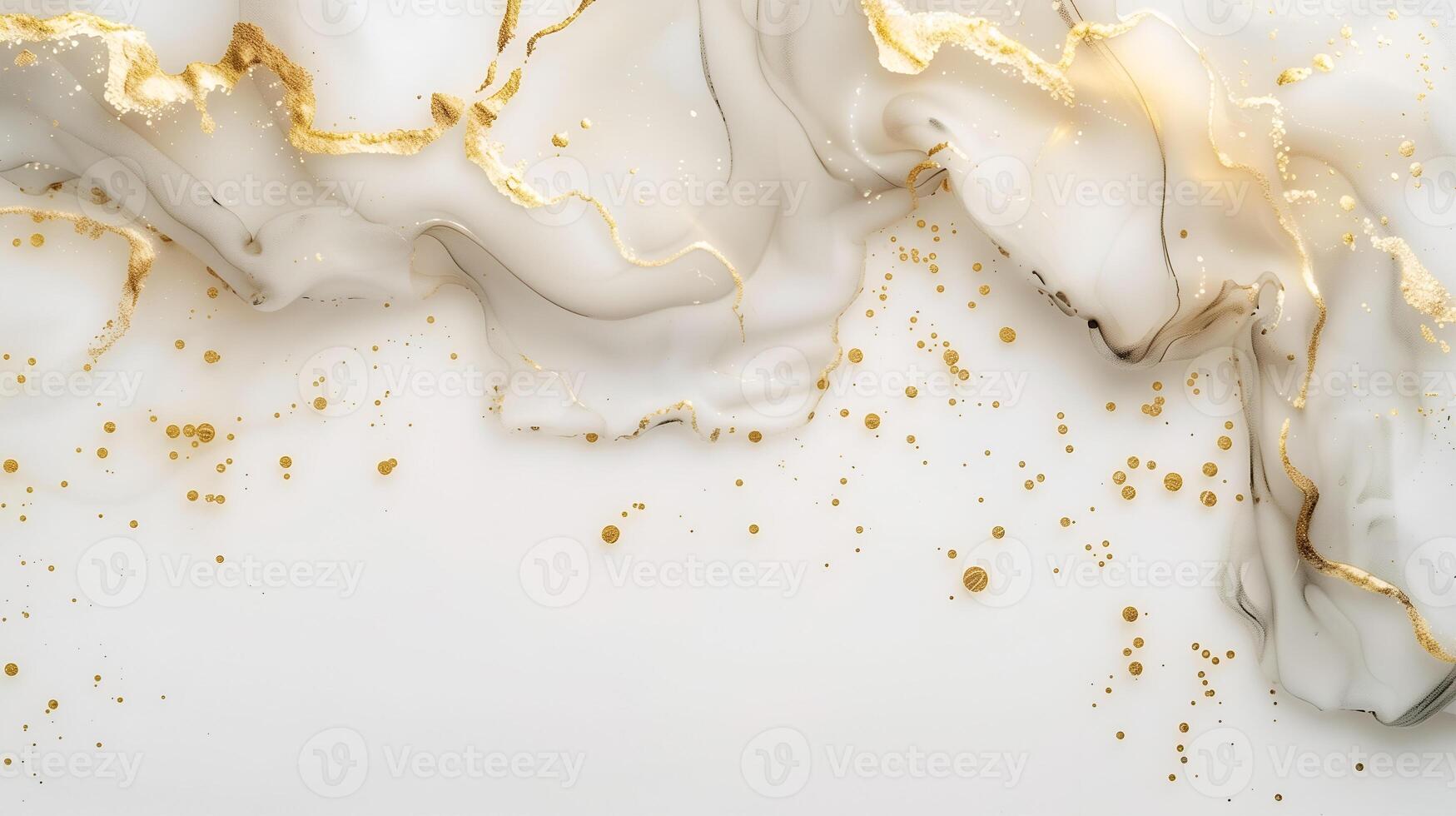 Elegant marble ink background featuring gold accents for artistic design or branding projects photo