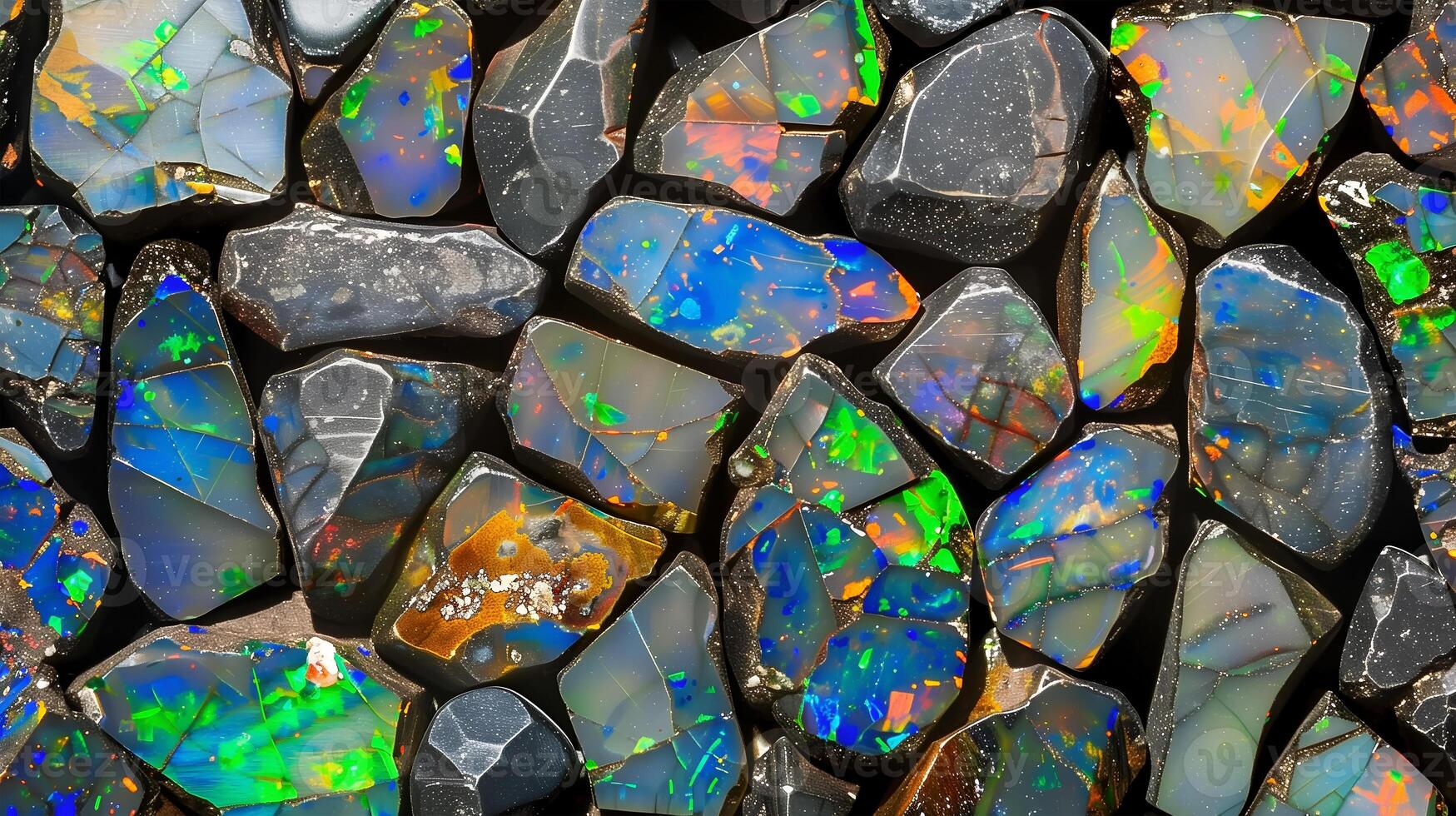 Beautiful opal stone texture background showcasing vibrant colors and unique patterns photo