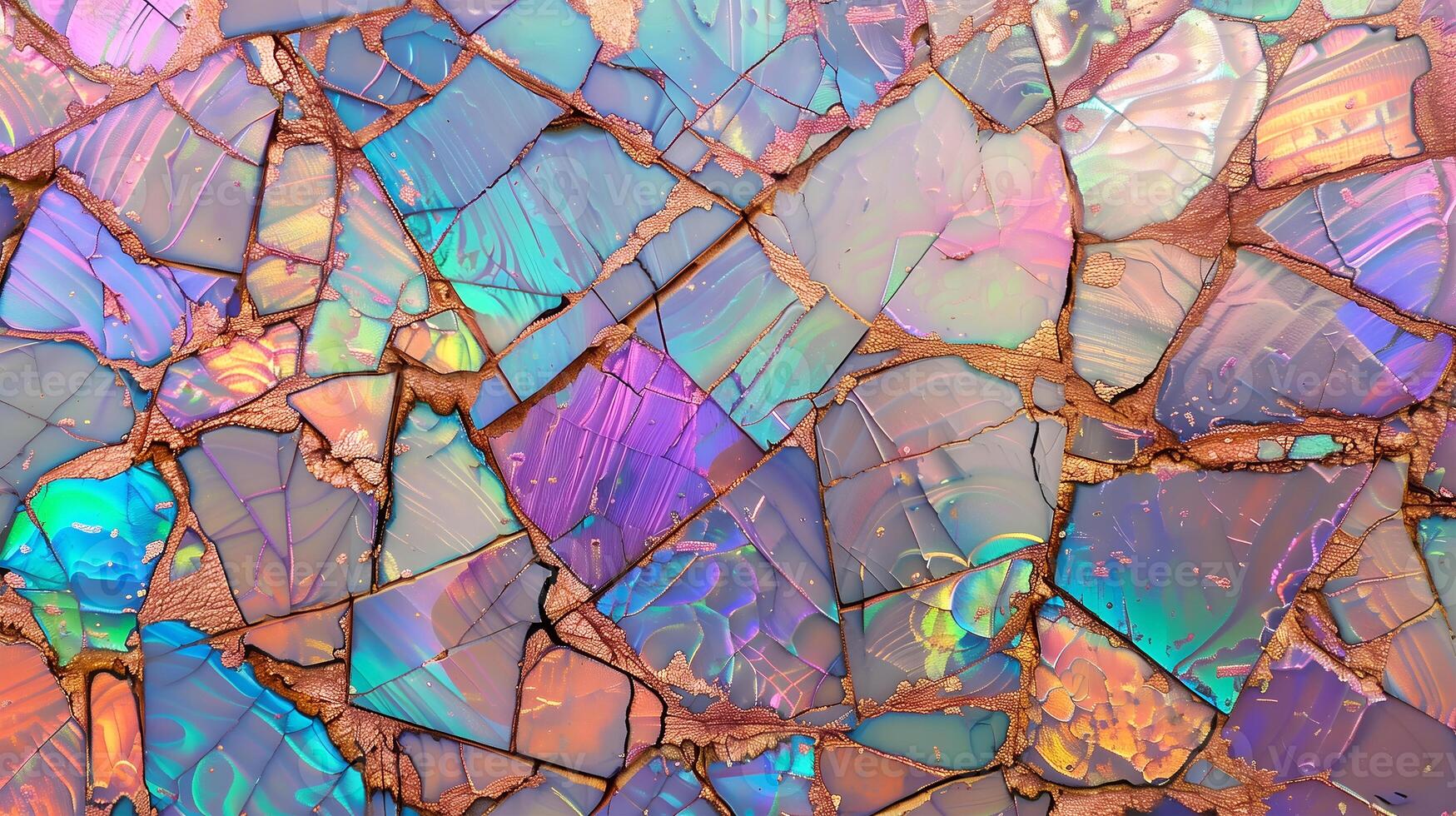 Vibrant opal texture background displaying colorful iridescent patterns and natural stone details photo