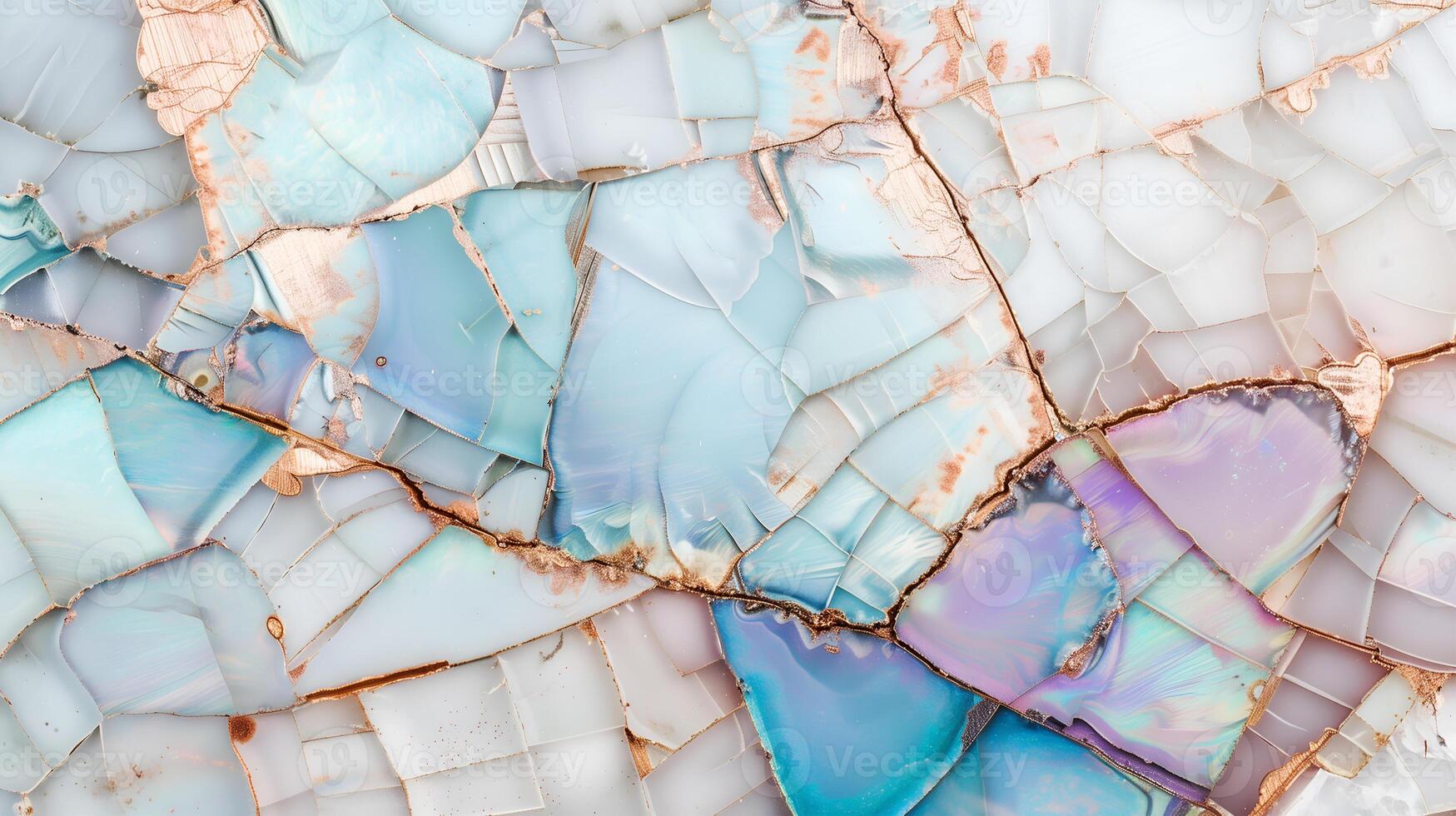 Beautiful opal texture background with iridescent colors and natural patterns photo