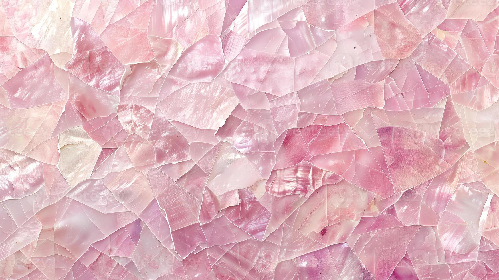 Delicate pink pearl background featuring iridescent shards creating a soft, elegant texture photo