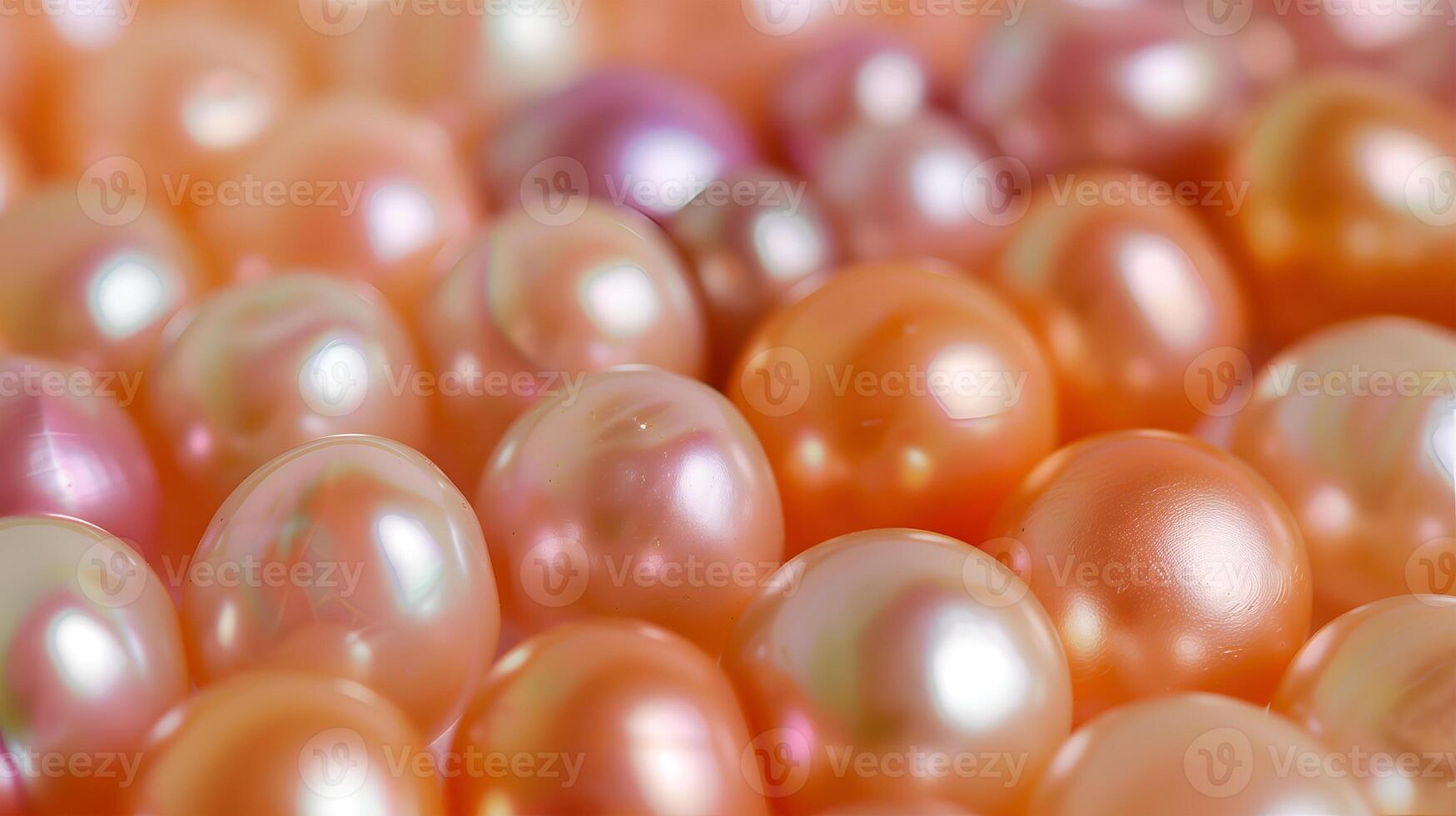 A close-up view of colorful pearls elegantly arranged on a soft background photo
