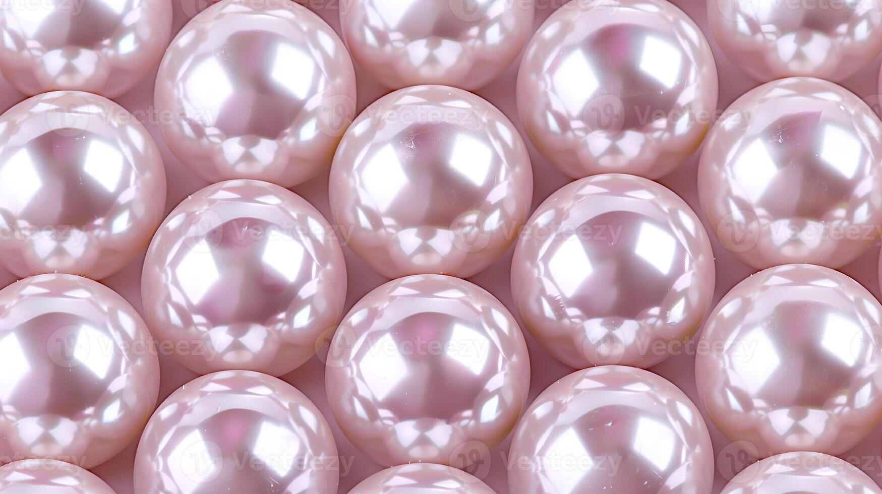 Soft pink pearls arranged in a decorative pattern on a delicate surface photo
