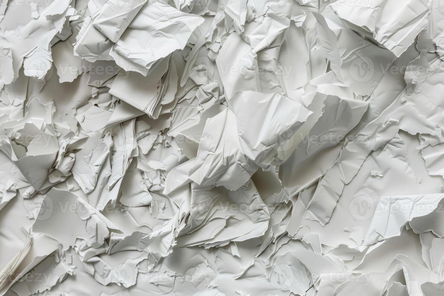 Crumpled paper texture background forming an abstract pattern photo