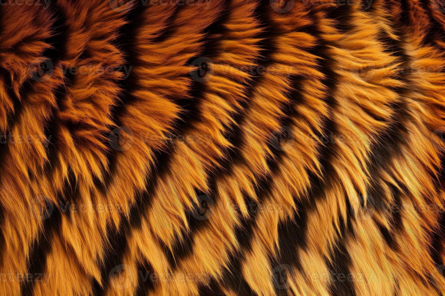 Vibrant Tiger fur cat banner. Generate Ai photo