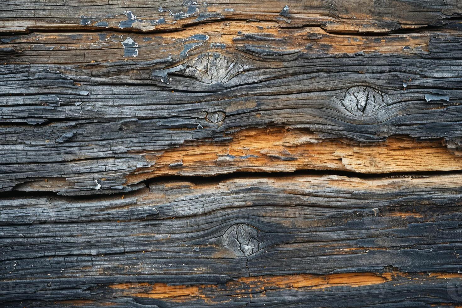 Weathered wooden texture with natural patterns photo