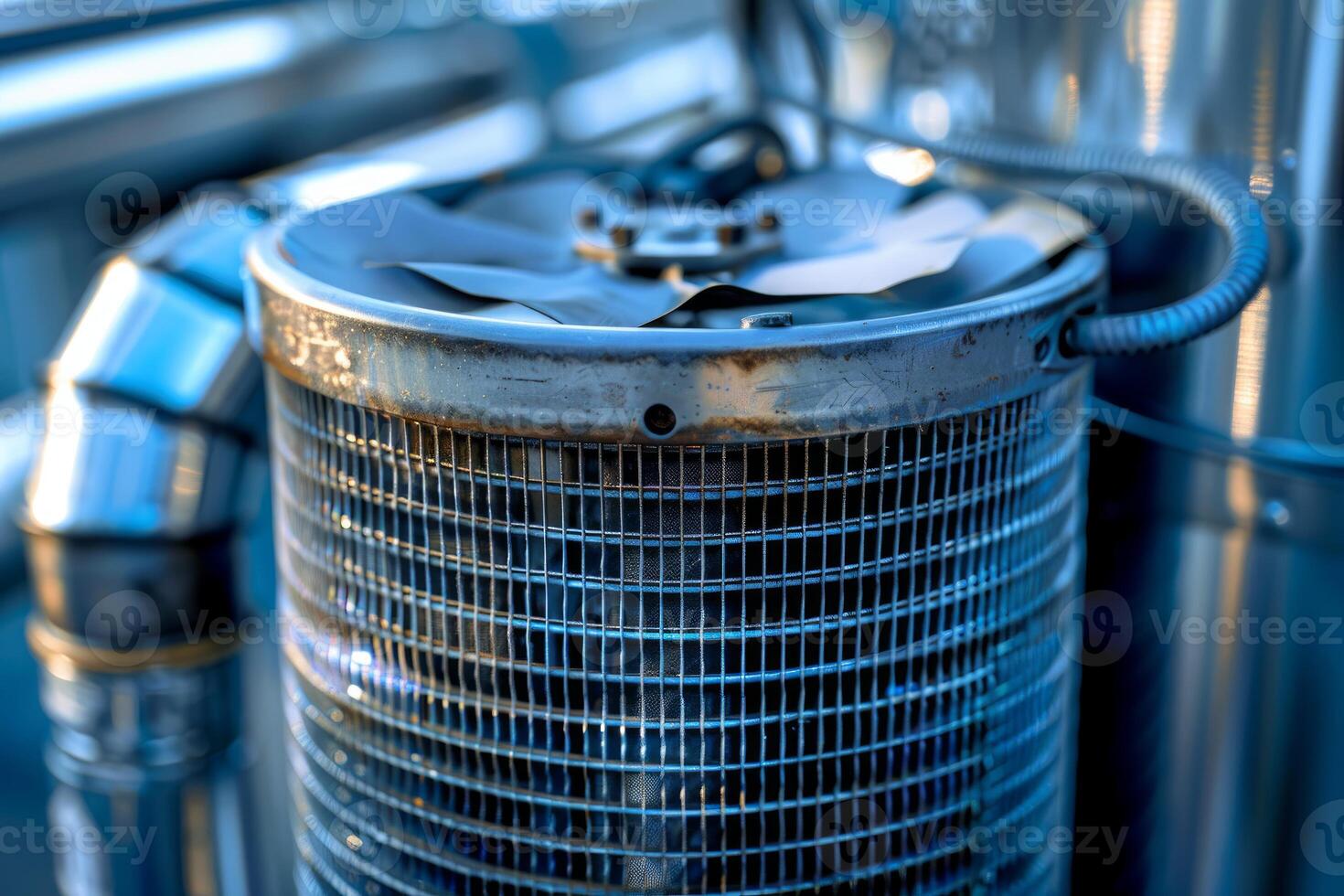Industrial air filter protecting a ventilation system photo