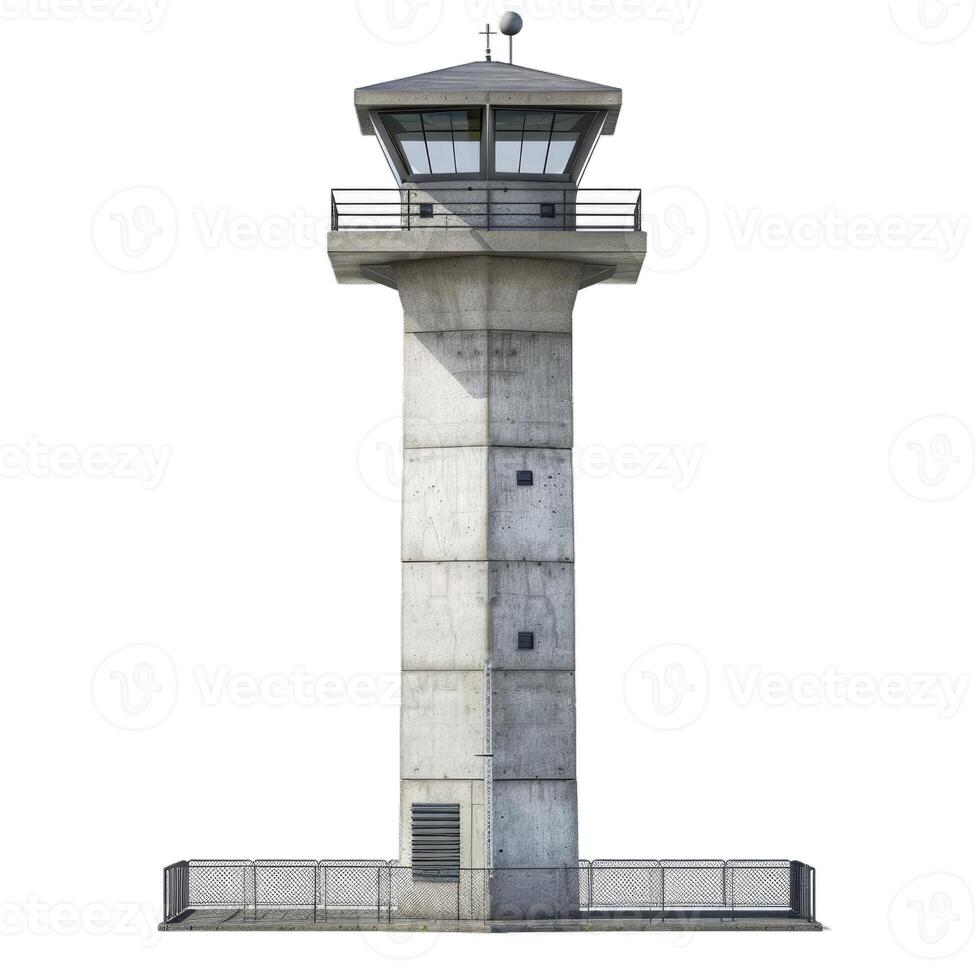 Isolated lighthouse tower on transparent background photo