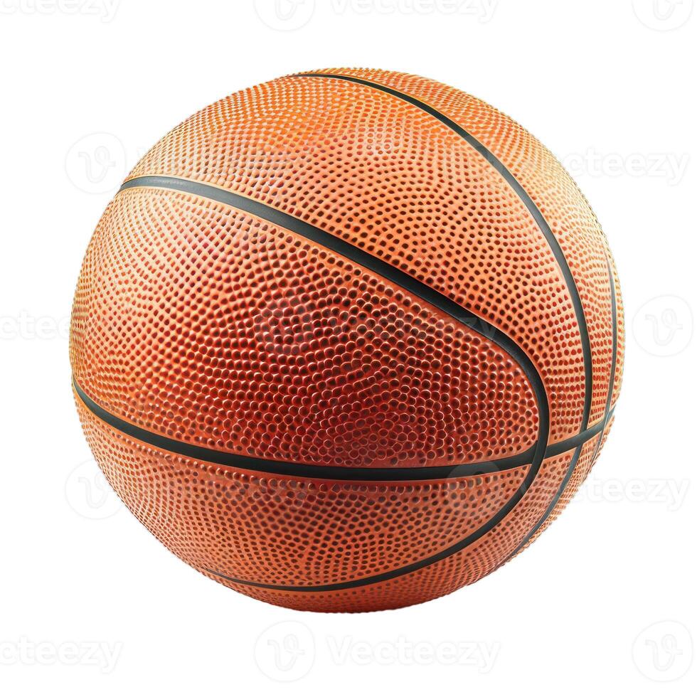 Basketball isolated showing rough textured surface for grip photo